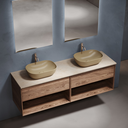 Столешница Sancos TT160A2X 160х46 накладная цвет бежевый - фото 4